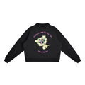 Endlessly Loved By My Kids, Essential Fleece Mock-Neck Crew Sweatshirt