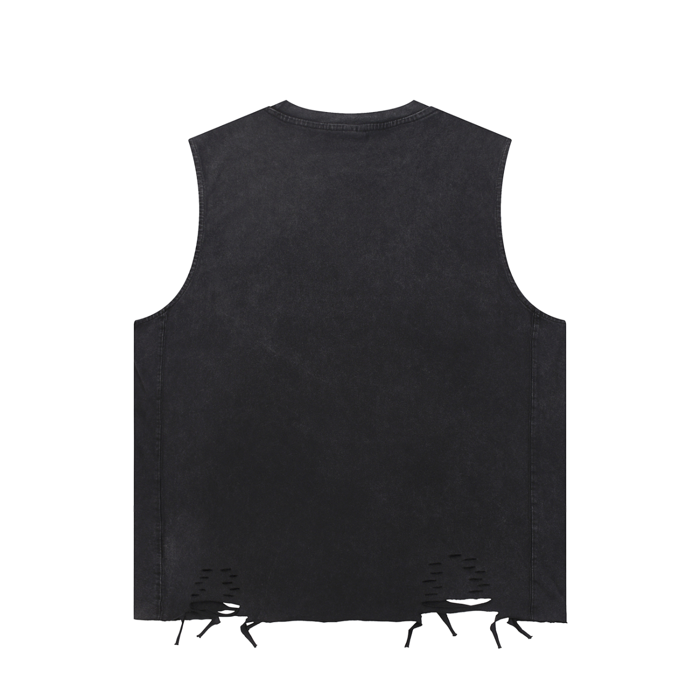 Rose of Death Snow Washed Raw-Hem Tank Top