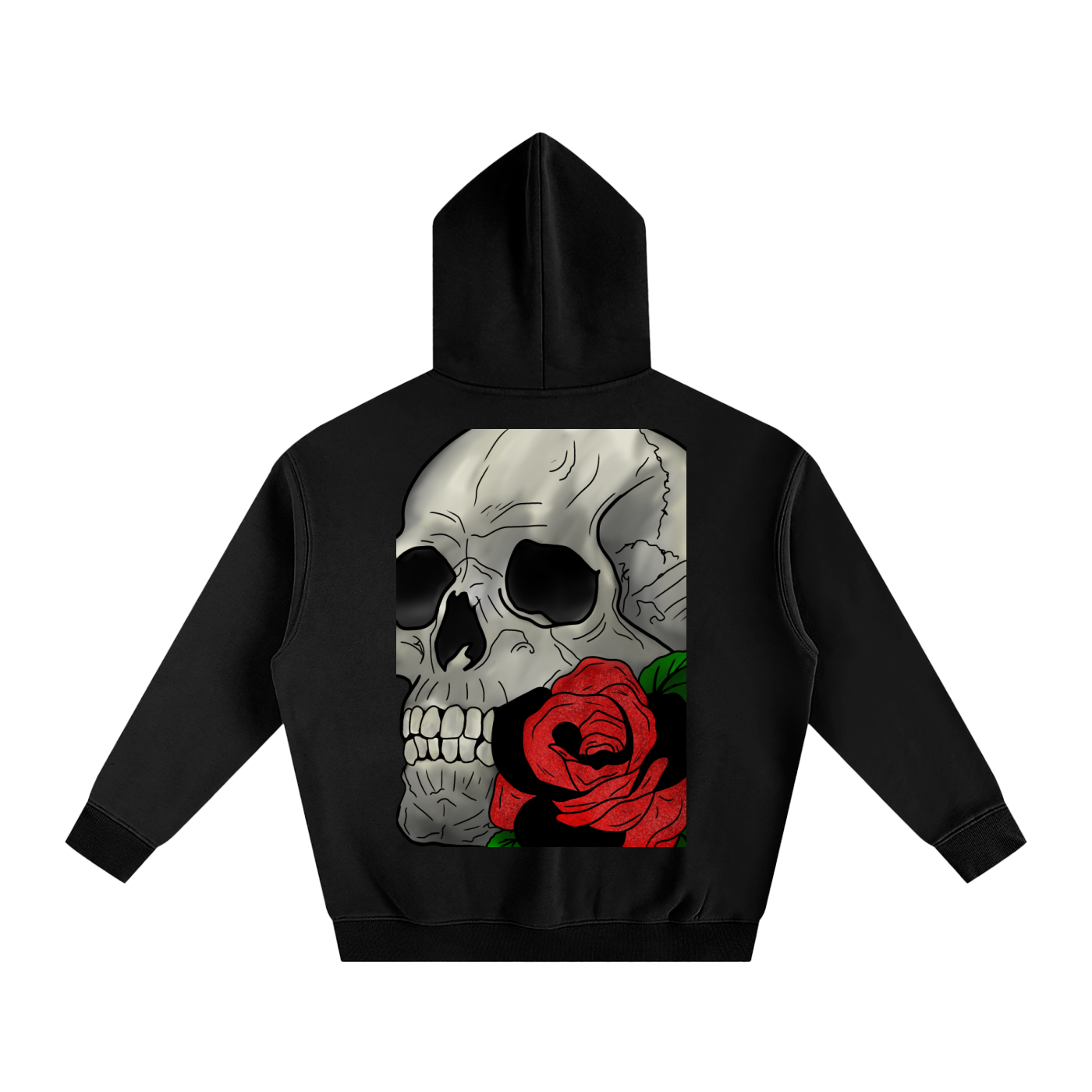 Rose of Death Oversize Fleeced Hoodie