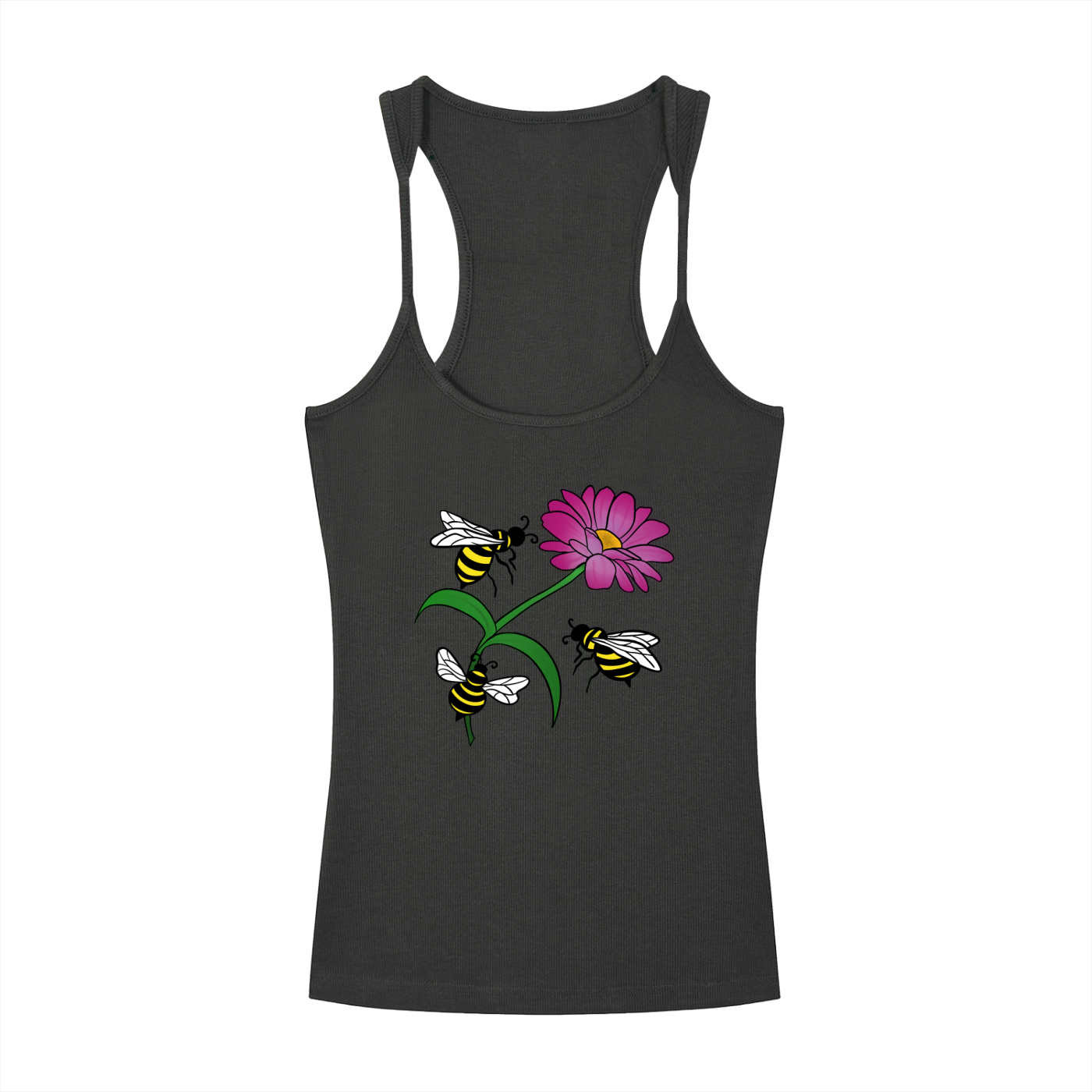 Pollination, Slim Fit Ribbed Racerback Tank Top