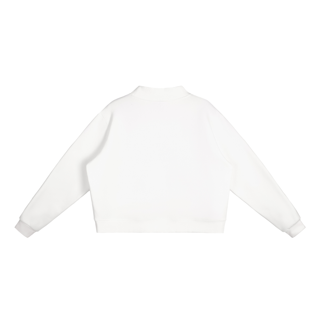 Endlessly Loved By My Kids, Essential Fleece Mock-Neck Crew Sweatshirt