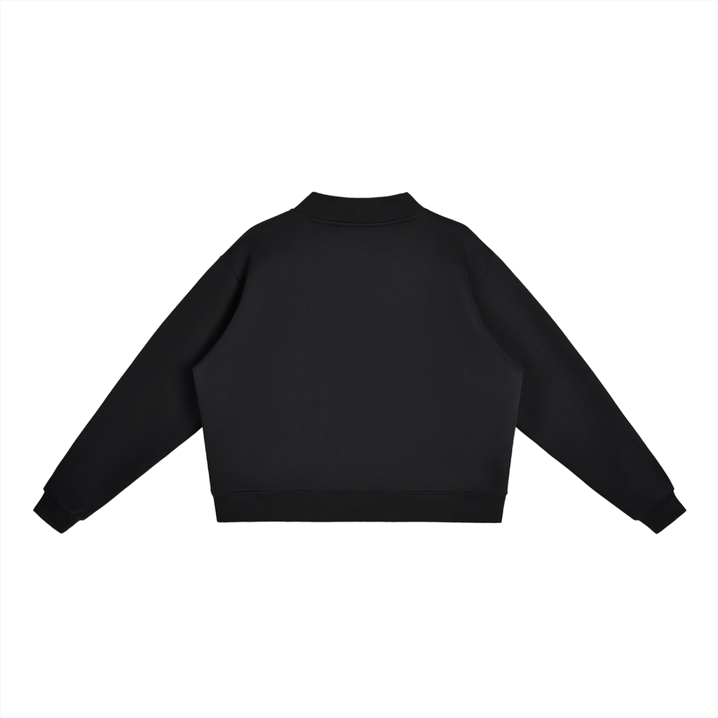 Endlessly Loved By My Kids, Essential Fleece Mock-Neck Crew Sweatshirt